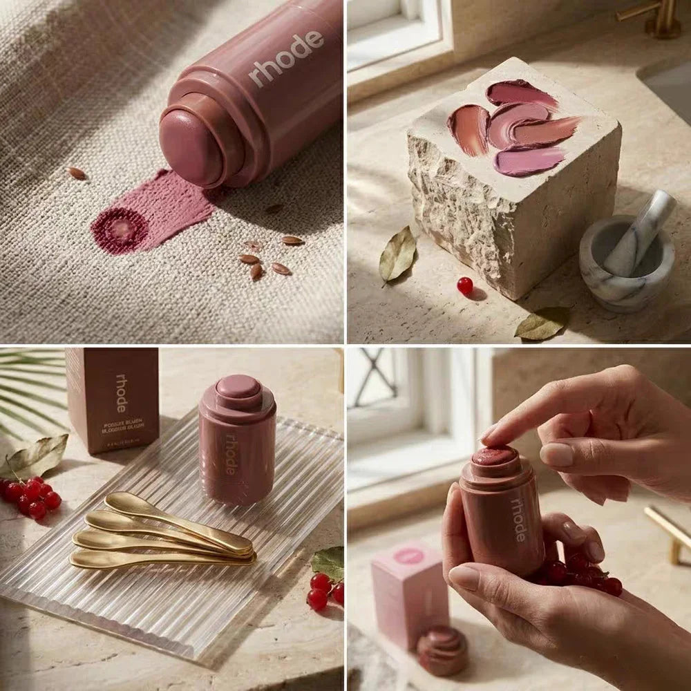 Rhode Powder Blusher 10 Colors Available Waterproof and Easy to Use Powder Blusher Moisturizing Non-fading Cost-effective