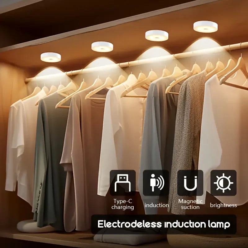 2-Pack Motion Sensor Night Lights, USB Plug-in Wall Lights with Automatic On/Off for Stairs, Hallway, Bedside - No Wiring Needed